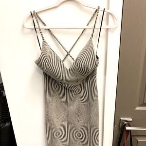 Sequence brown and black dress